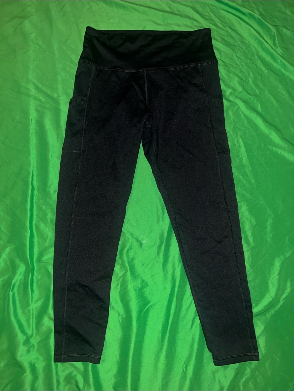 aerie Offline Black Athletic Leggings with Side Pockets size XL